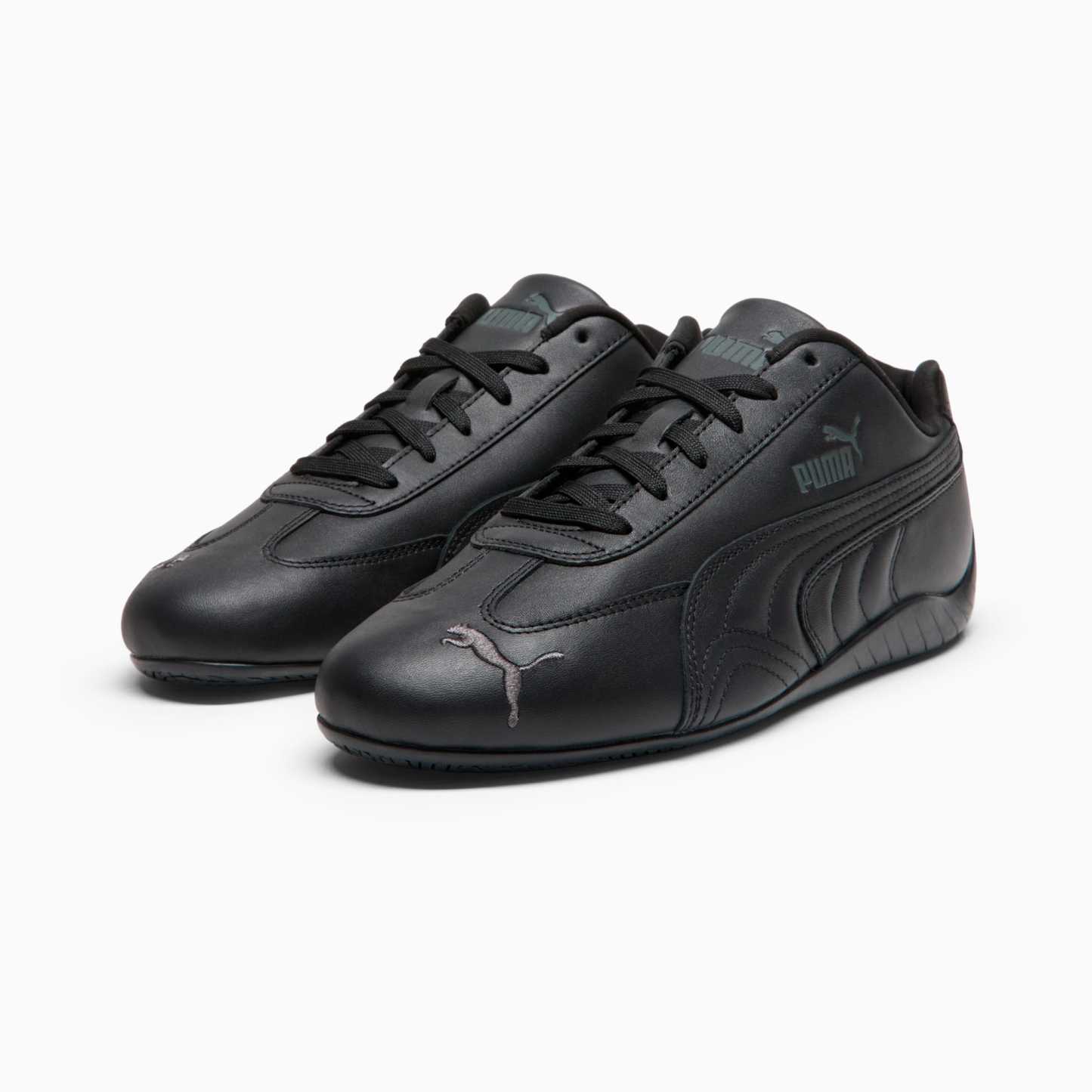 Speedcat Full Leather Sneakers Unisex - PUMA Black-Shadow Gray