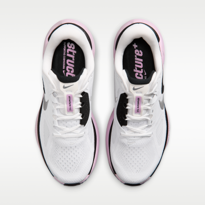 Nike Structure Plus - Λευκό/Μαύρο/Bleached Lilac/Metallic Silver - 4