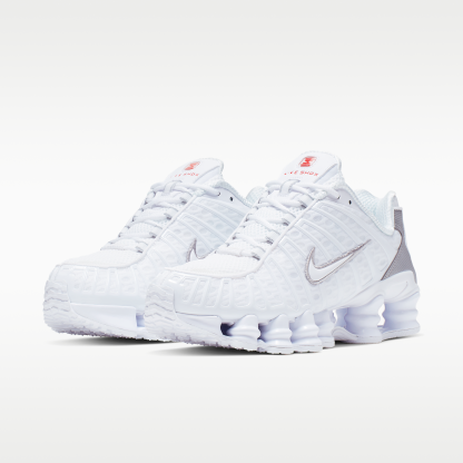 Nike Shox TL - Λευκό/Metallic Silver/Max Orange/Λευκό - 5