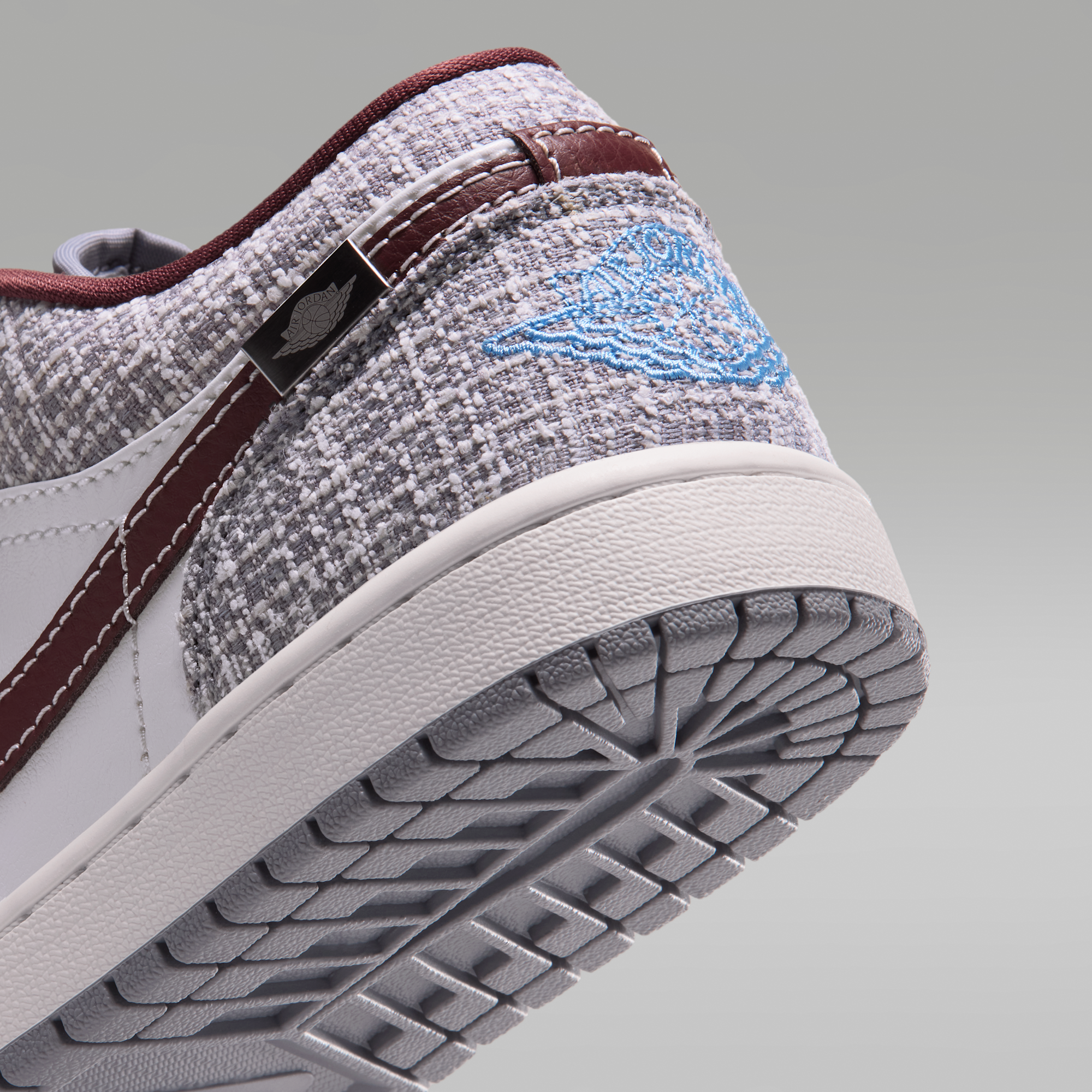 Air Jordan 1 Low - Summit White/Summit White/Work Blue/Light Boulder - 8