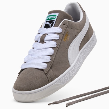 Suede Classic Sneakers Unisex - Cast Iron-PUMA White
