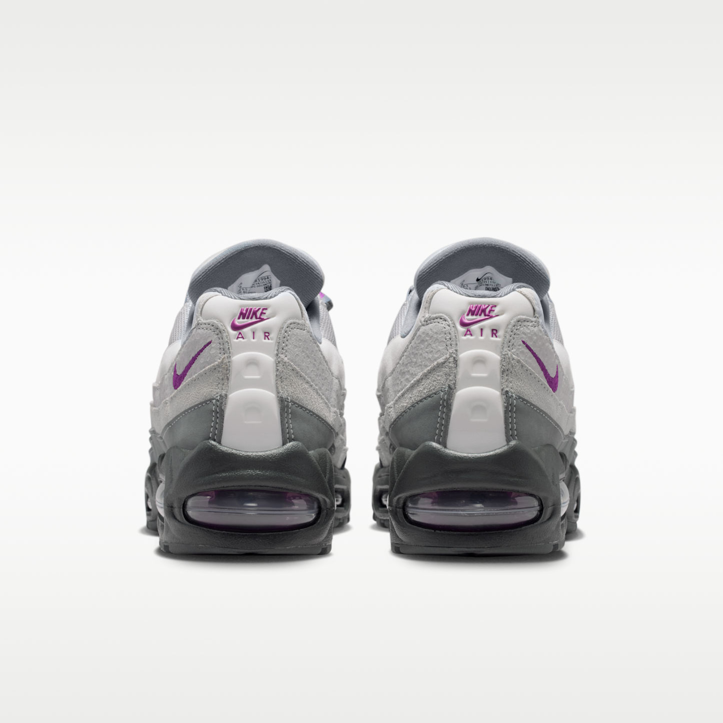 Nike Air Max 95 Big Bubble - Cool Grey/Light Smoke Grey/Vast Grey/Bold Berry - 6