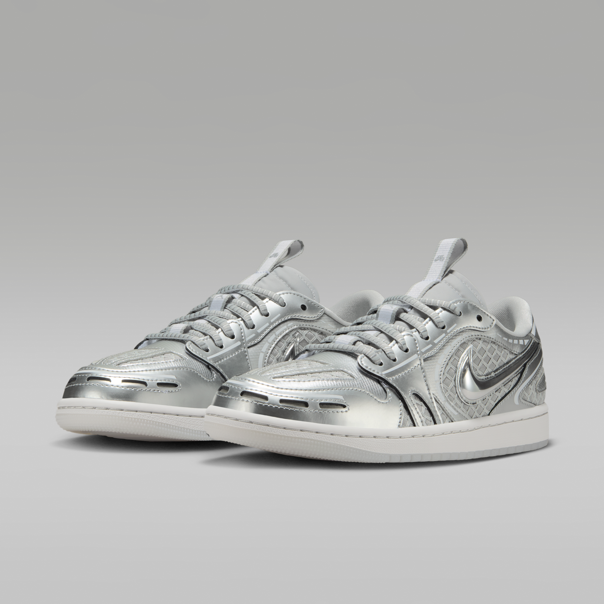 Air Jordan 1 Low Method of Make - Neutral Grey/Λευκό/Pewter Grey/Metallic Silver - 5
