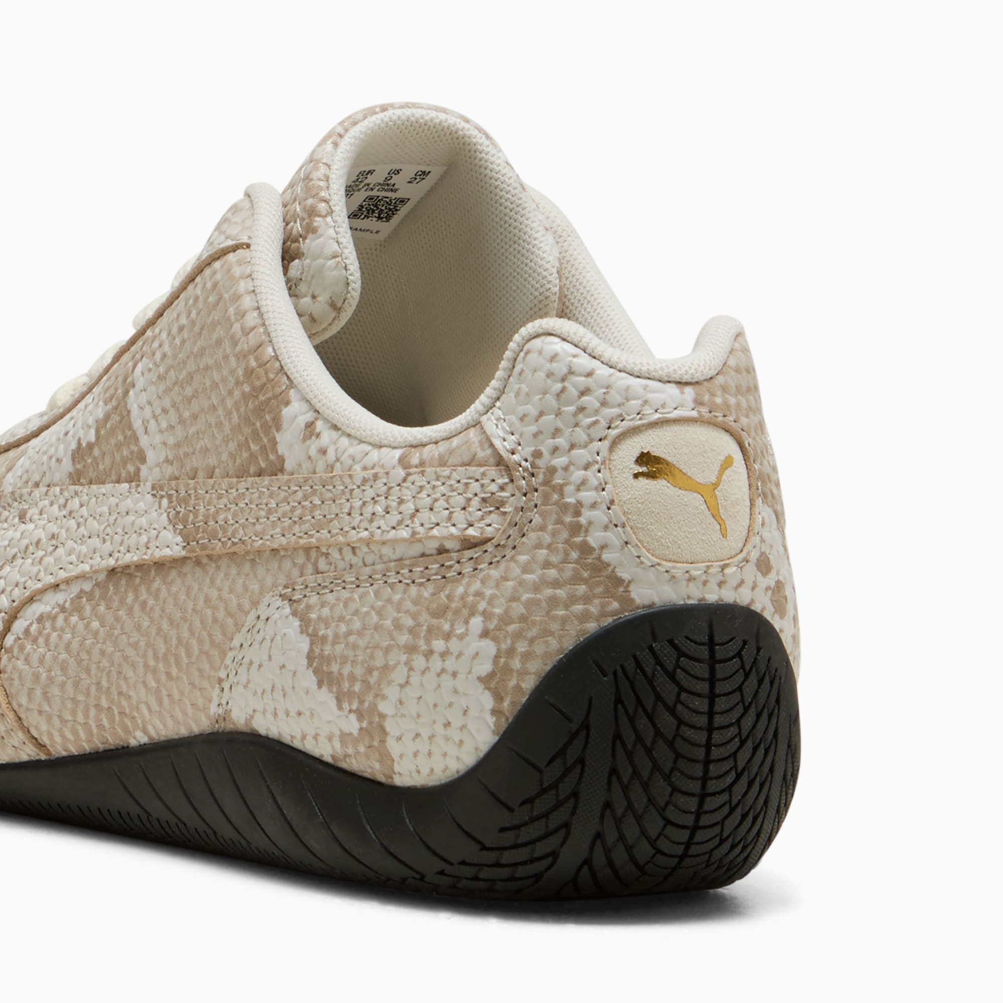 Speedcat Snake Print Sneakers Unisex - Silver Fog-Vapor Gray