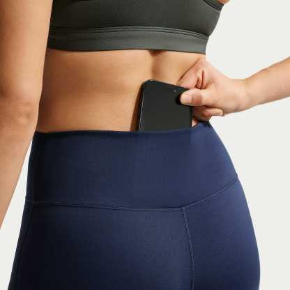 Nike One mit nahtloser Vorderseite - Nike One Leggings in voller Länge mit nahtloser Vorderseite und hohem Bund (Damen)
