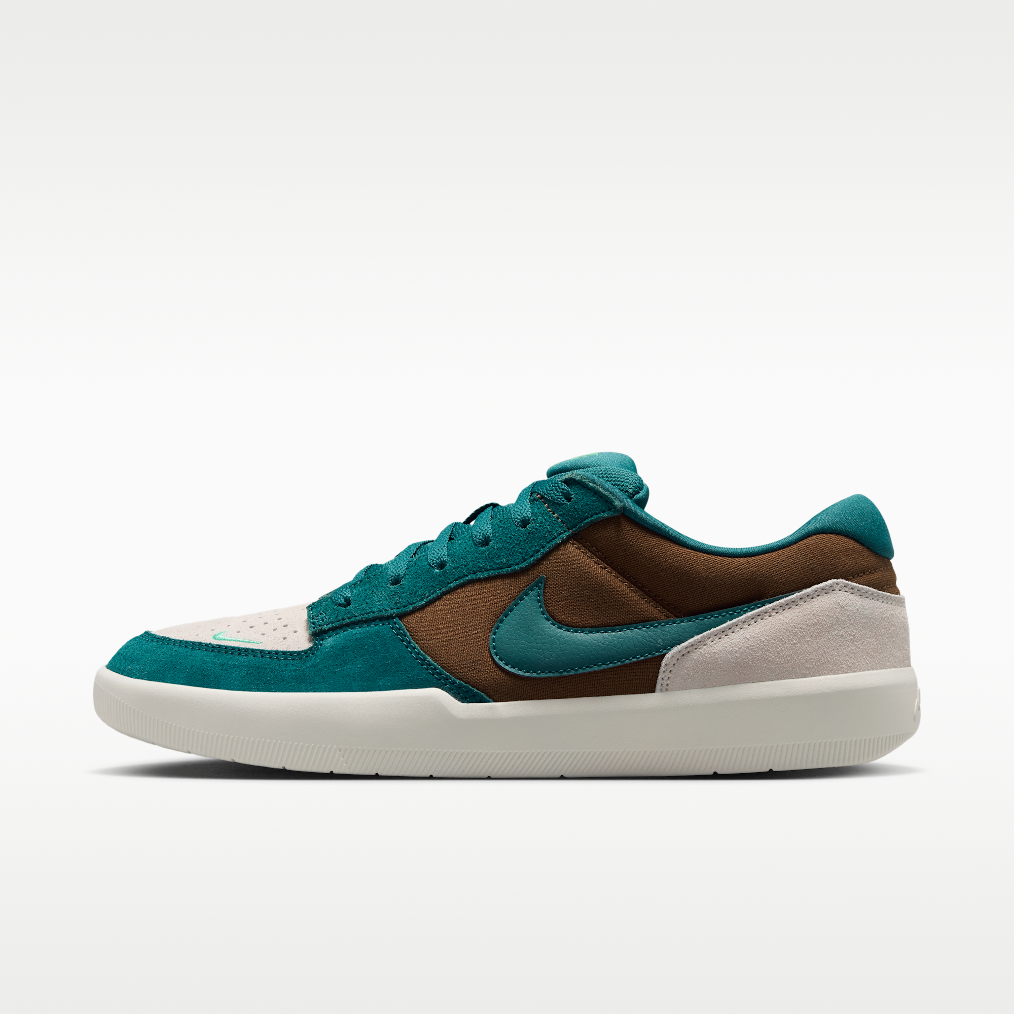 Nike SB Force 58 - Mosswood Brown/Light Orewood Brown/Sail/Geode Teal - 1