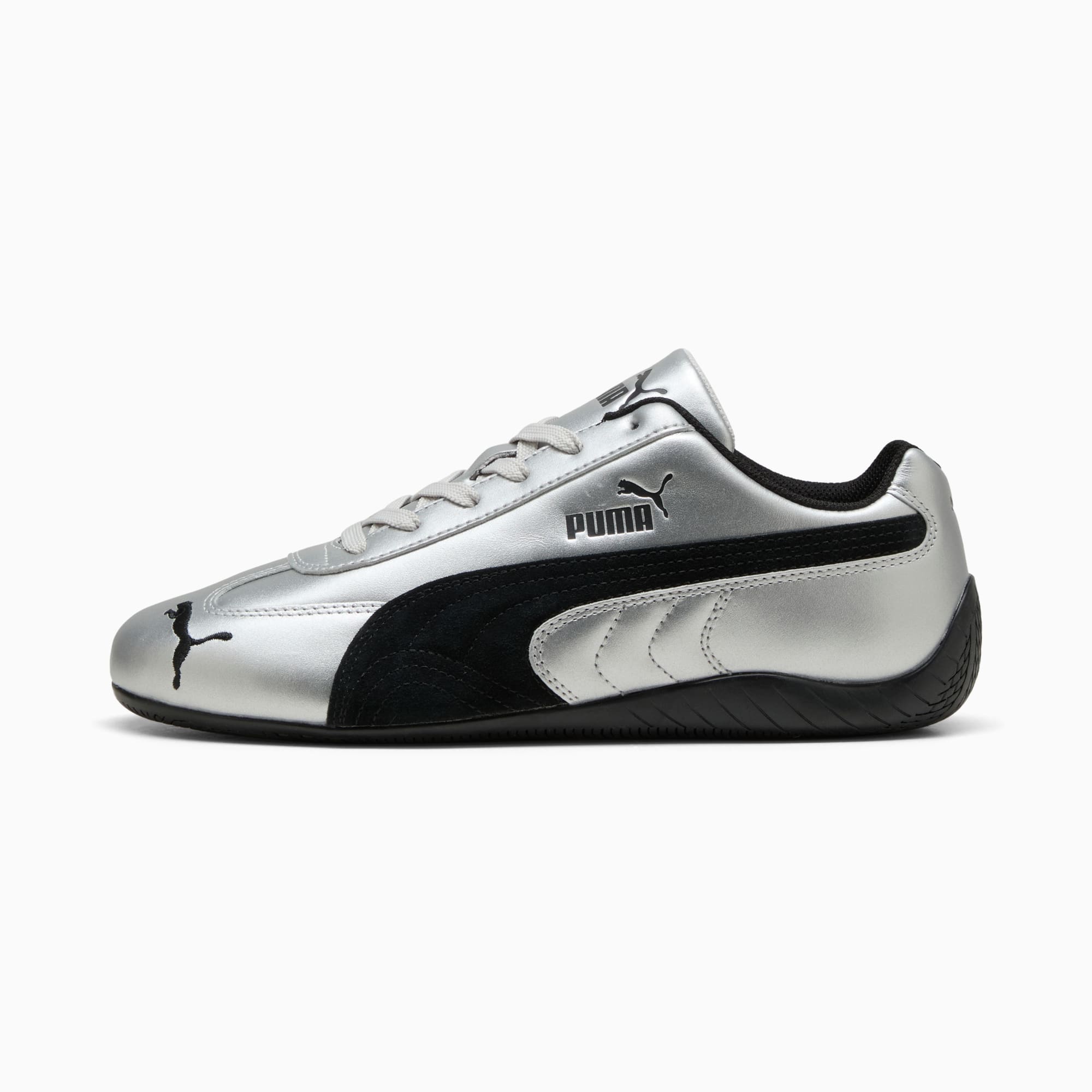 Speedcat Metallic Sneakers Unisex - PUMA Silver-PUMA Black