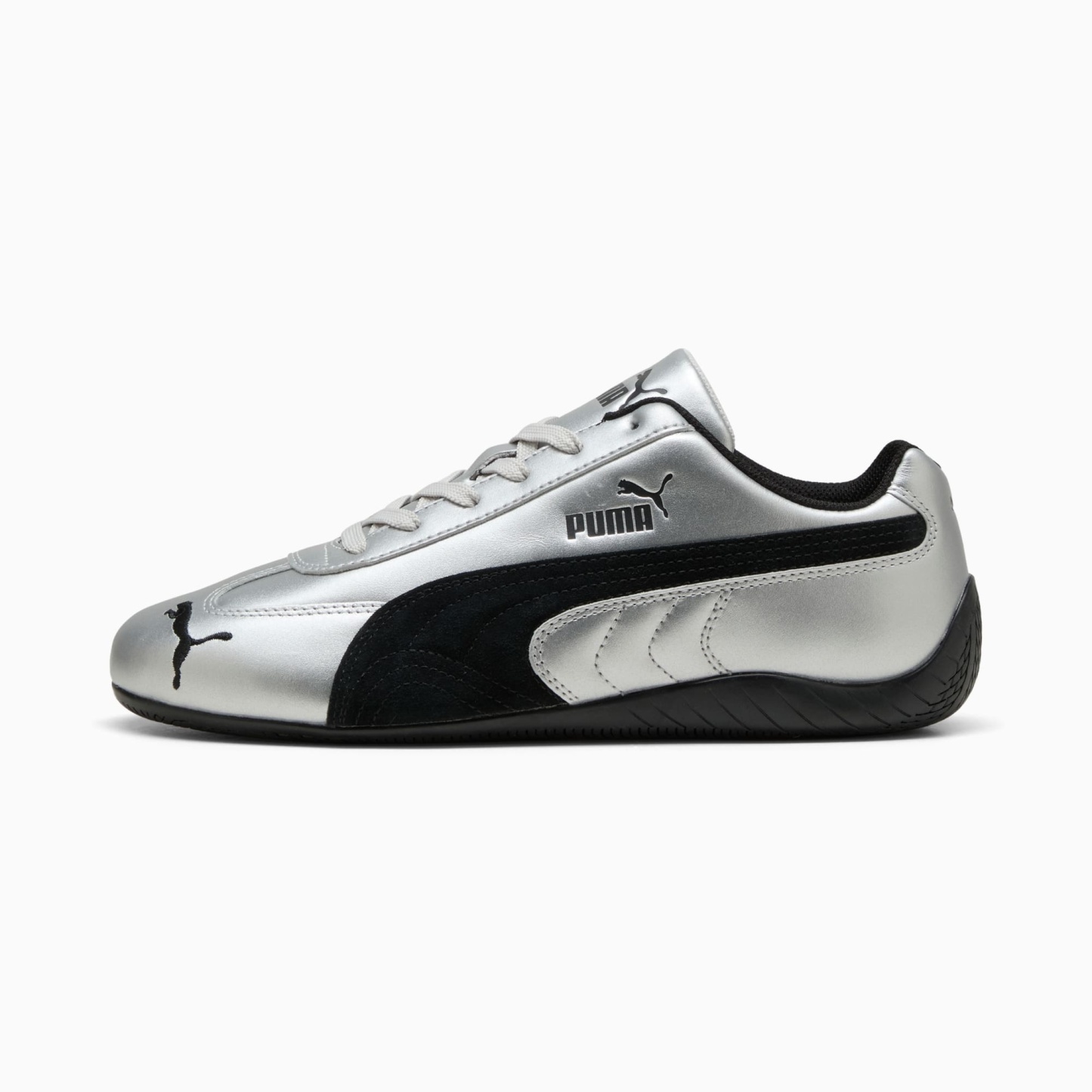 Speedcat Metallic Sneakers Unisex - PUMA Silver-PUMA Black
