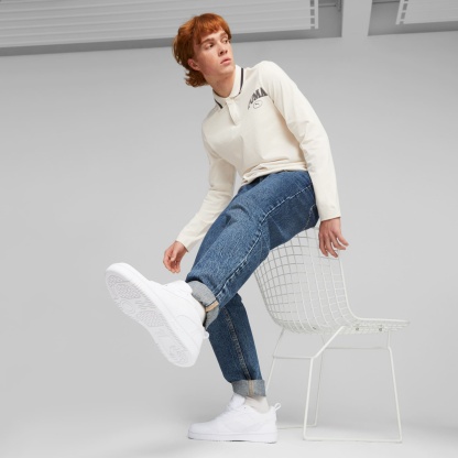Rebound V6 Low Sneakers - PUMA White-Cool Light Gray