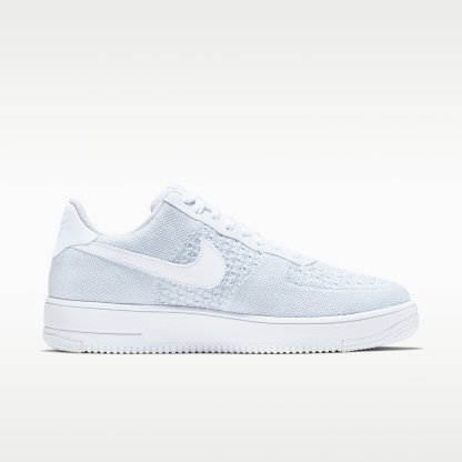 Nike Air Force 1 Flyknit 2.0 - Λευκό/Pure Platinum/Λευκό/Pure Platinum - 3