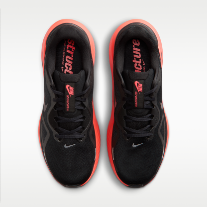 Nike Structure 26 - Μαύρο/Bright Crimson/Dark Smoke Grey/Metallic Dark Grey - 4