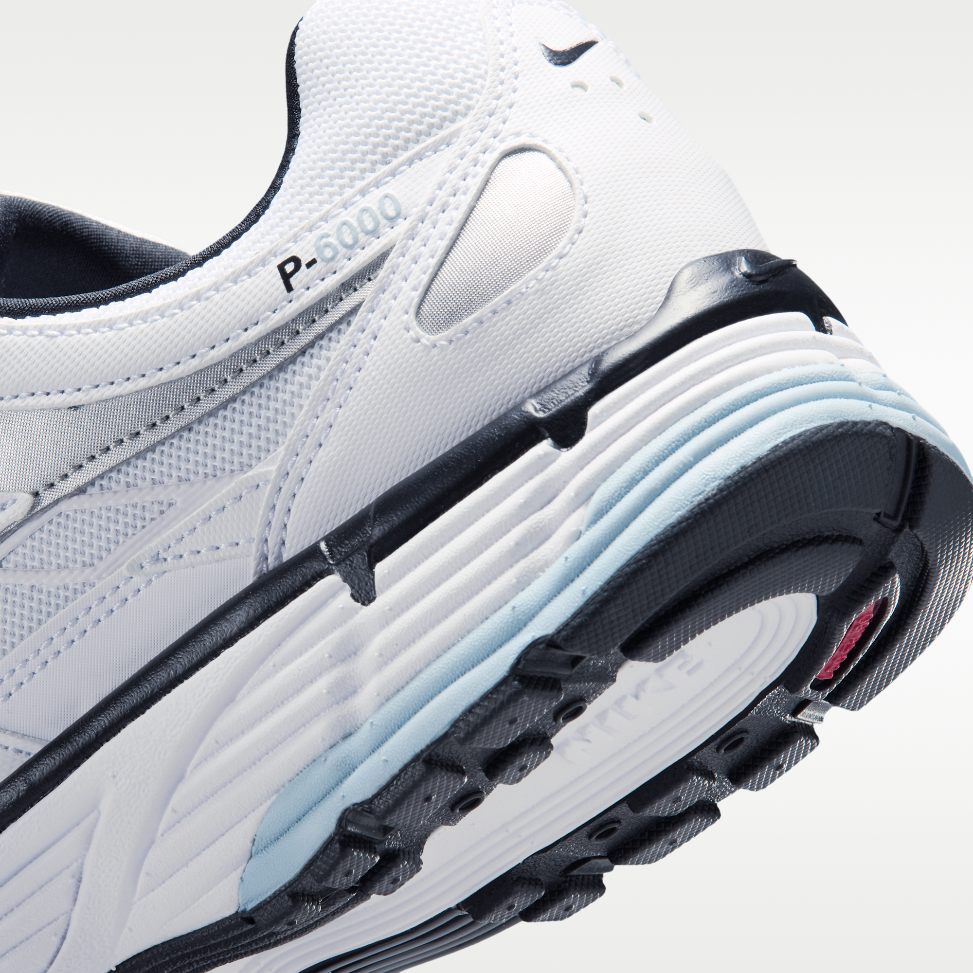 Nike P-6000 - Λευκό/Light Armory Blue/Metallic Silver/Μαύρο - 8