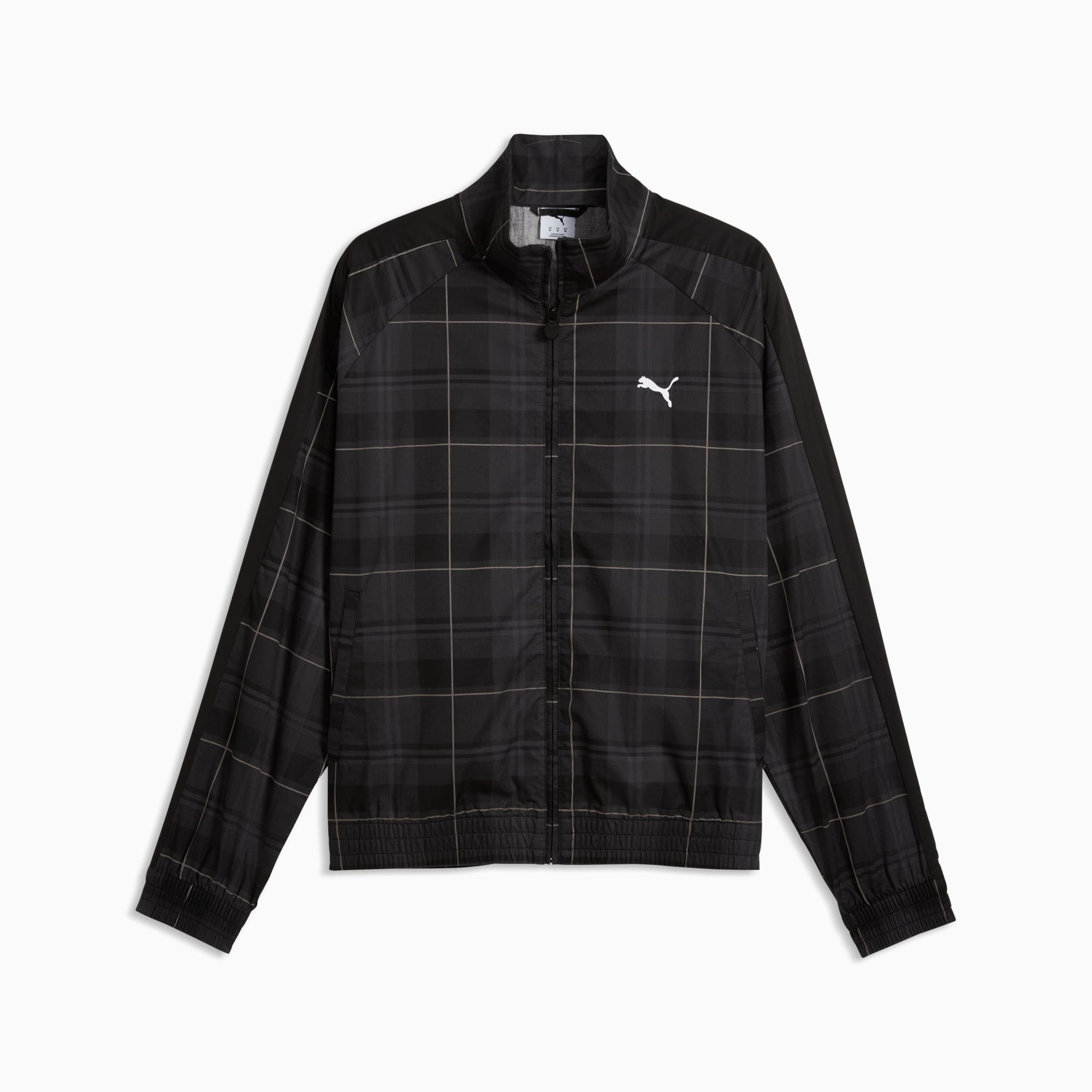 T7 Relaxed Tartan Trainingsjacke Herren - PUMA Black
