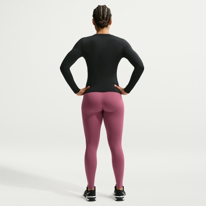 Nike One mit nahtloser Vorderseite - Nike One Leggings in voller Länge mit nahtloser Vorderseite und hohem Bund (Damen)