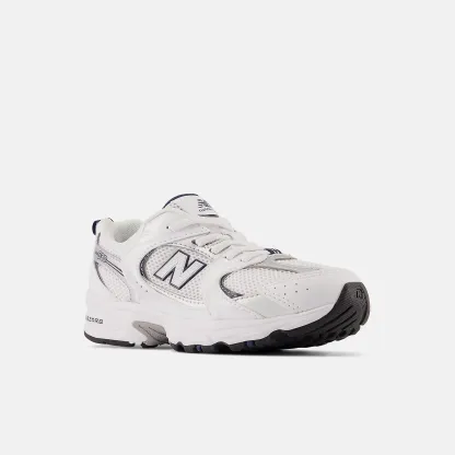 New Balance 530 BUNGEE LACE - WHITE con NATURAL INDIGO y Silver Metallic - PZ530SB1