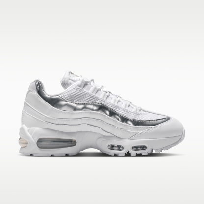 Nike Air Max 95 Big Bubble - Λευκό/Light Charcoal/Metallic Silver/Pure Platinum - 3