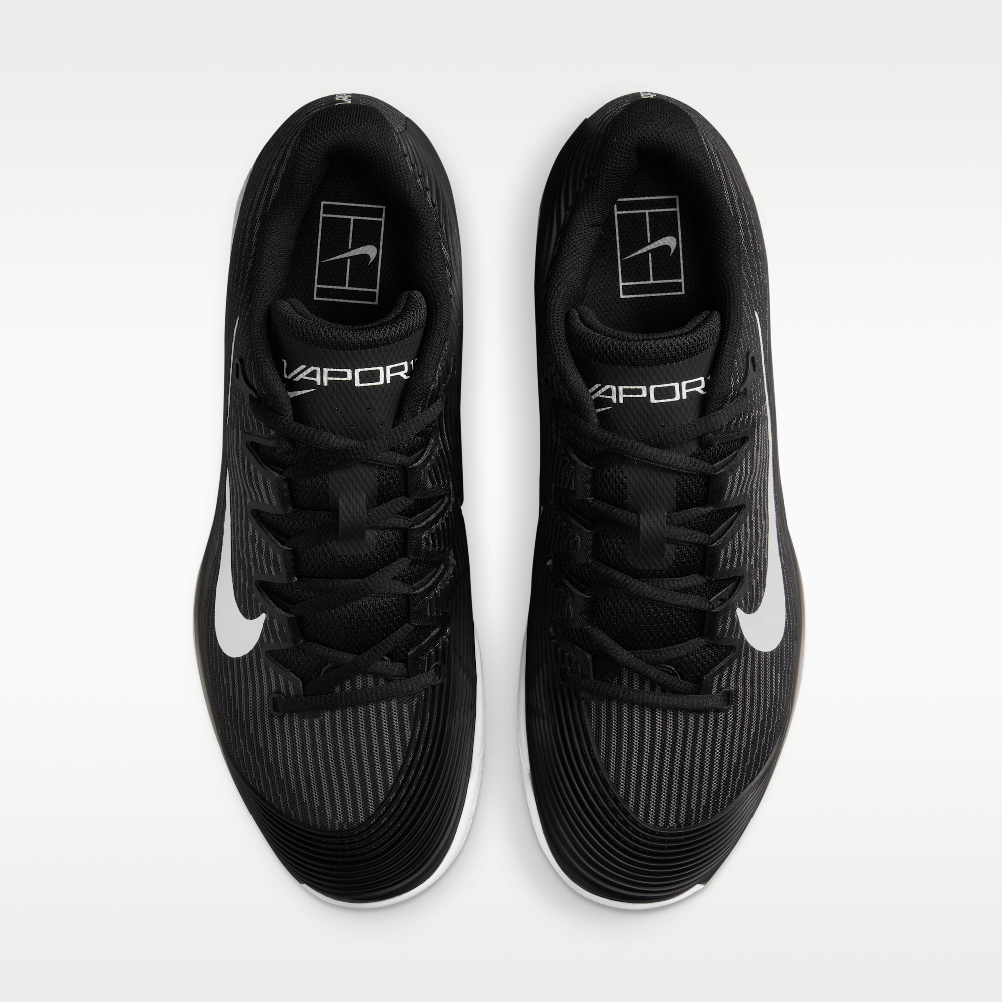 Nike Vapor 12 - Μαύρο/Dark Smoke Grey/Λευκό - 4