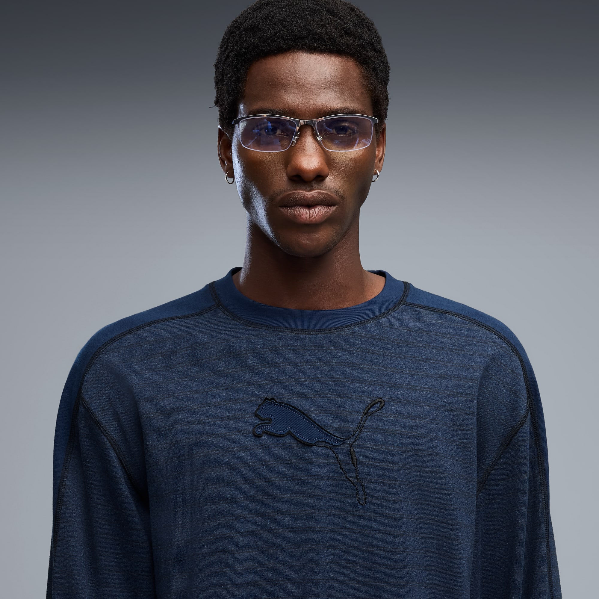 T7 Langarmshirt Unisex - Persian Blue Heather