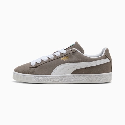 Suede Classic Sneakers Unisex - Cast Iron-PUMA White