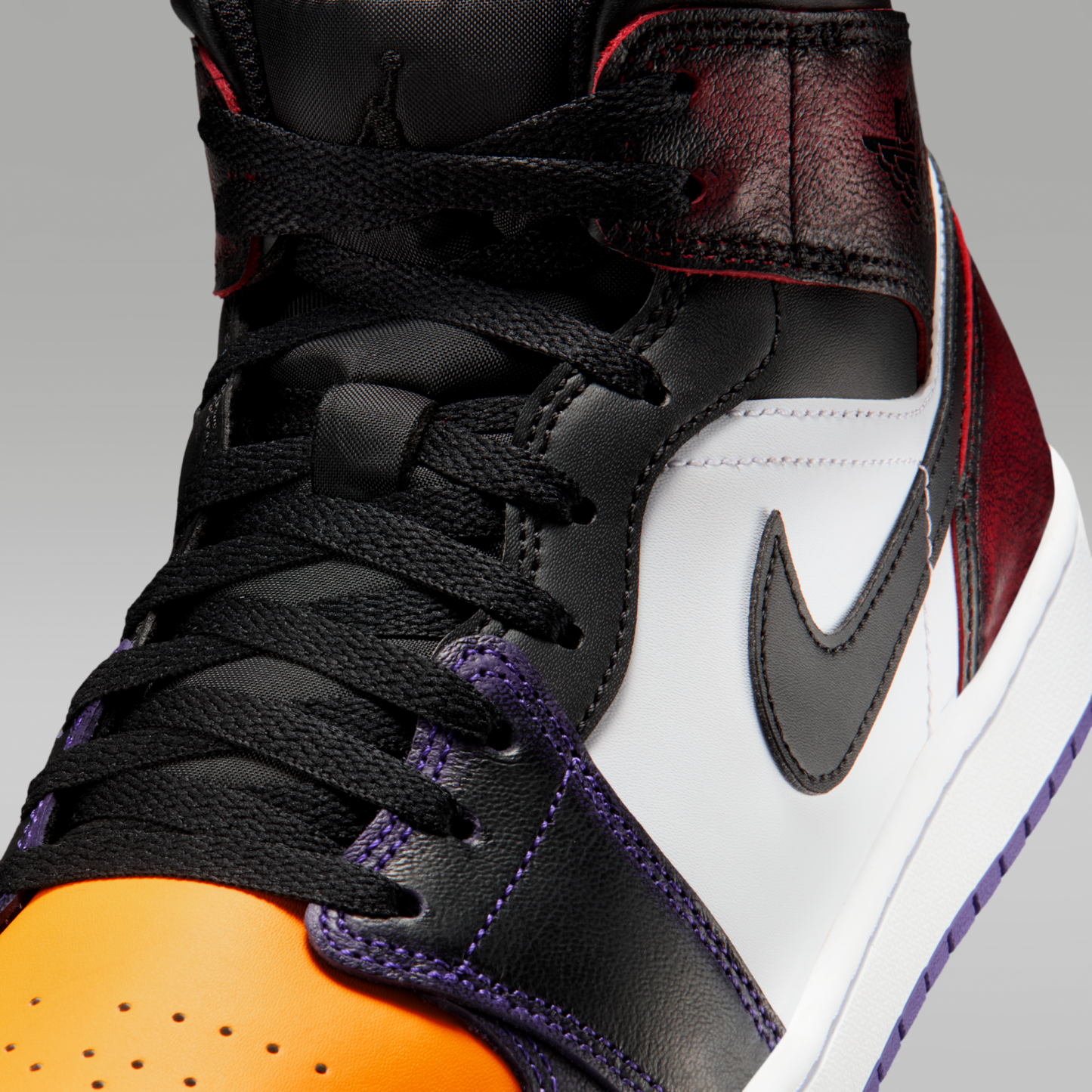 Air Jordan 1 Mid SE - True Red/Λευκό/Court Purple/Μαύρο - 7