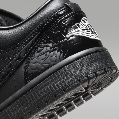 Air Jordan 1 Low SE - Μαύρο/Λευκό/Metallic Silver/Μαύρο - 8
