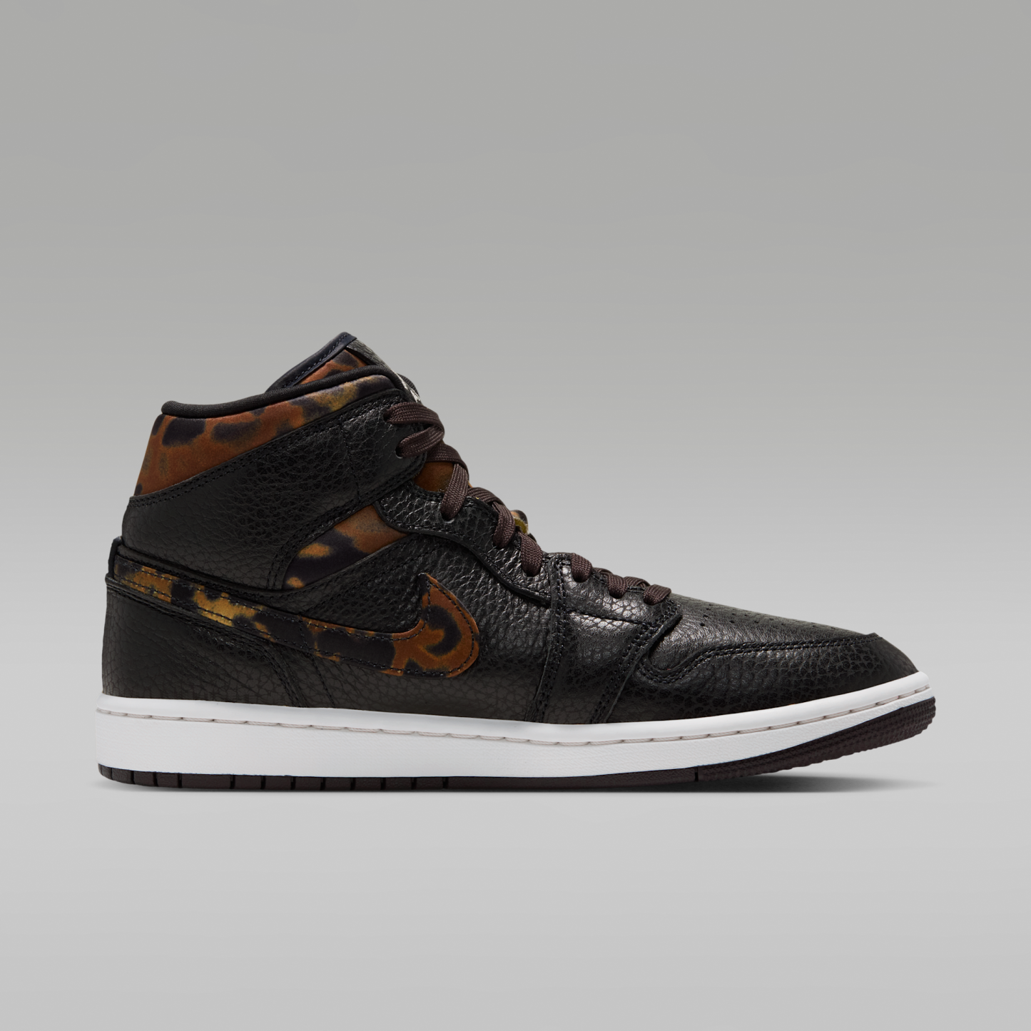 Air Jordan 1 Mid SE - Μαύρο/Velvet Brown/Chalk - 3