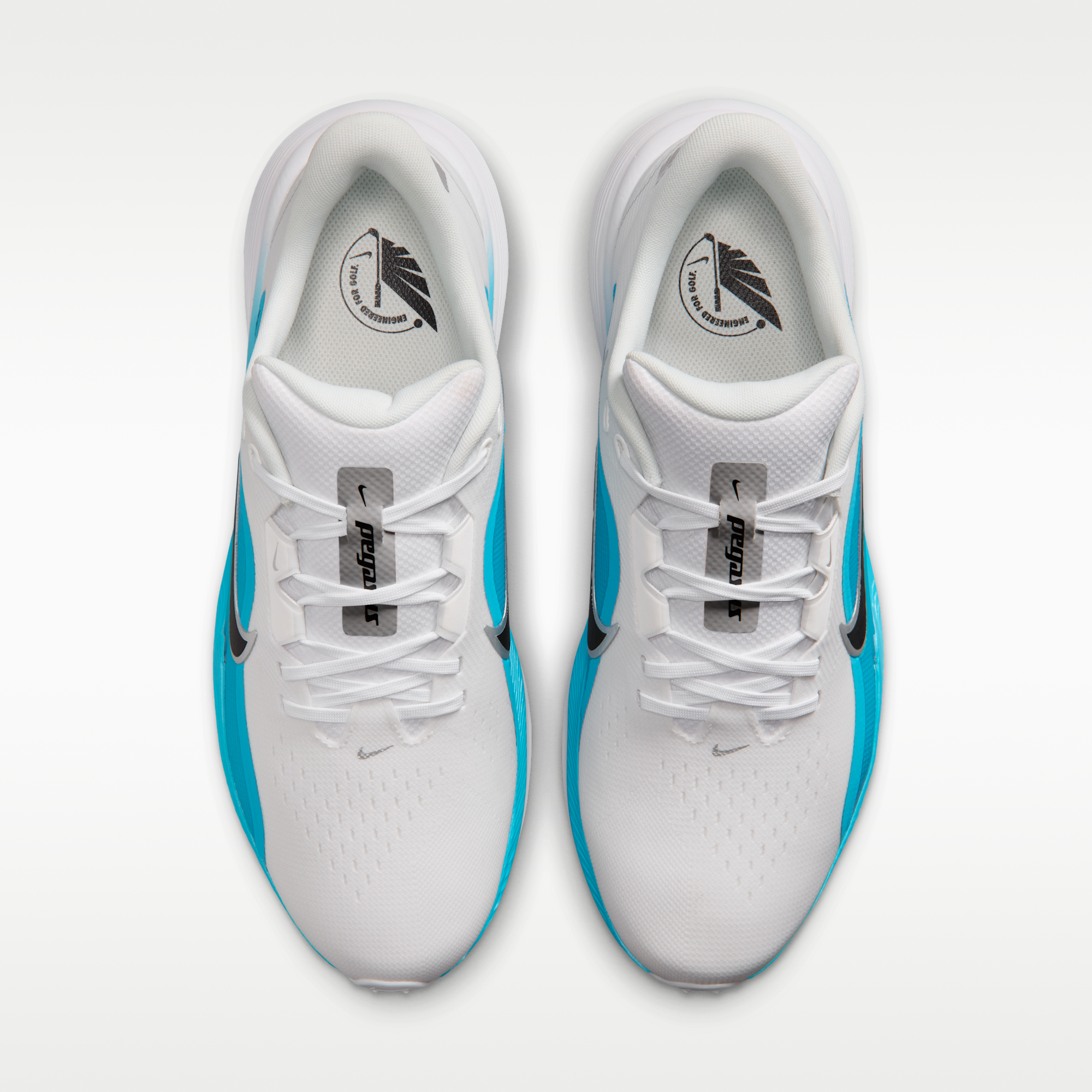 Nike Pegasus 1 G - Λευκό/Light Current Blue/Μαύρο - 4