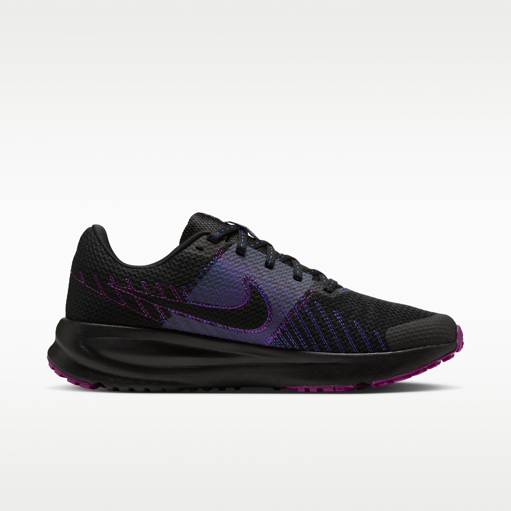Nike Run Defy - Μαύρο/Persian Violet/Vivid Purple/Purple Pulse - 3