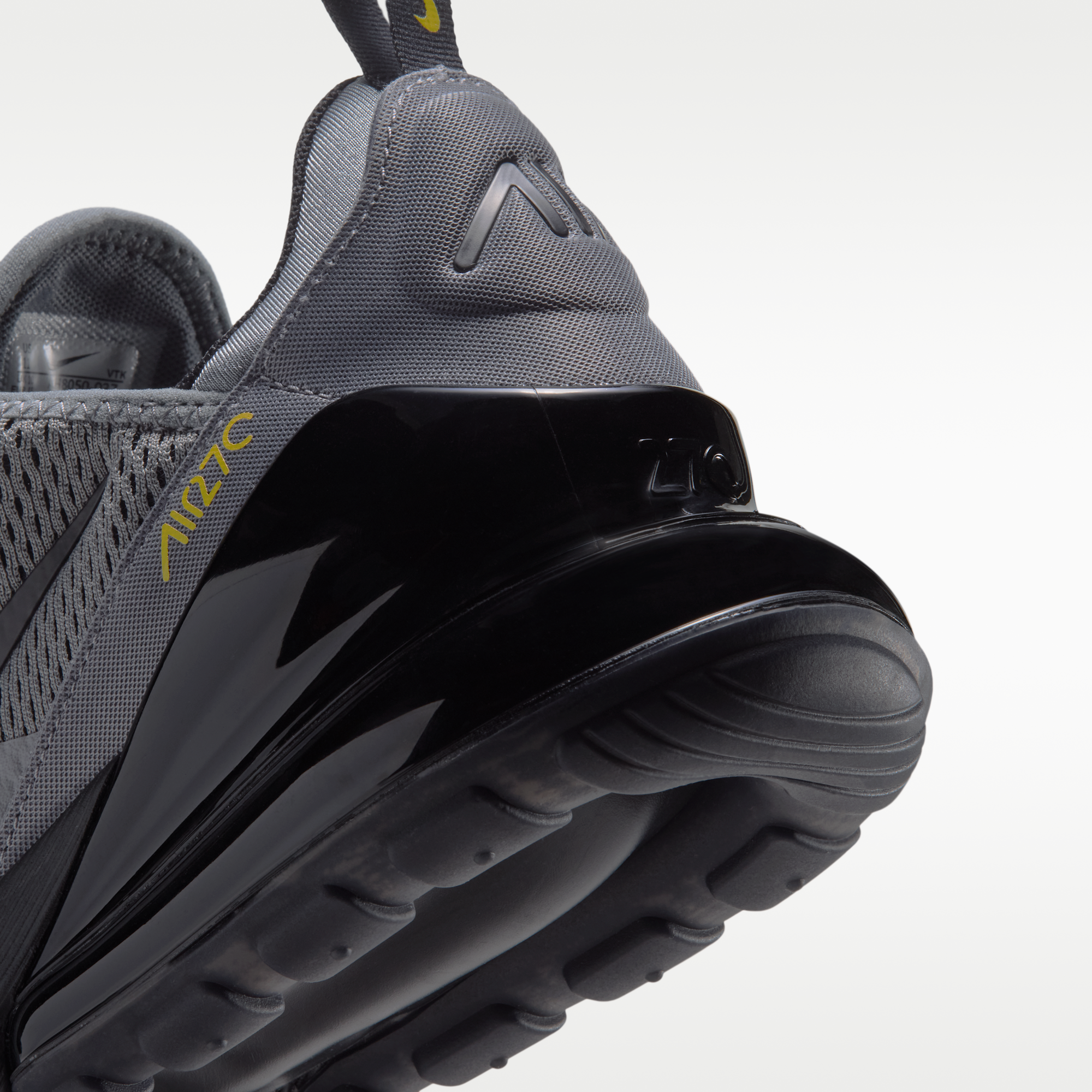 Nike Air Max 270 - Smoke Grey/Chrome Yellow/Dark Smoke Grey/Μαύρο - 8