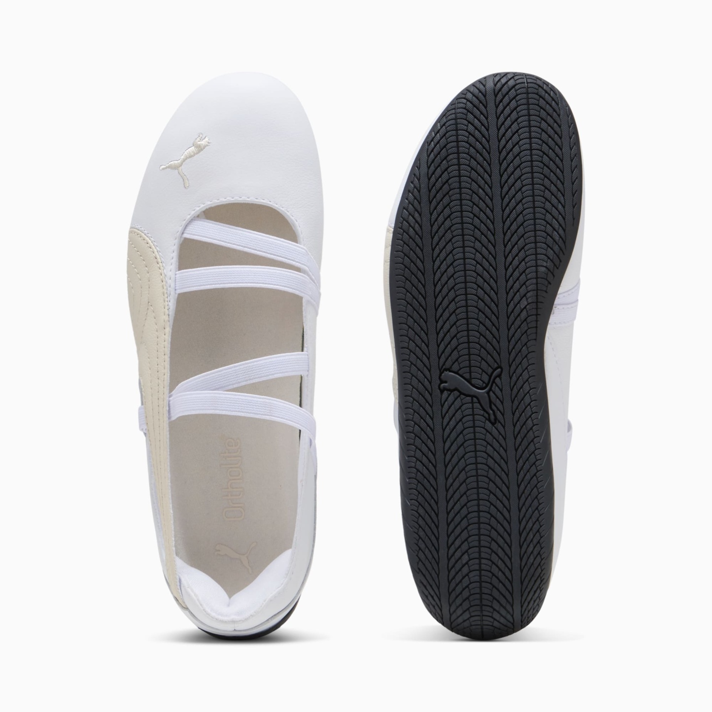 Speedcat Ballet Lederschuhe Damen - PUMA White-Alpine Snow