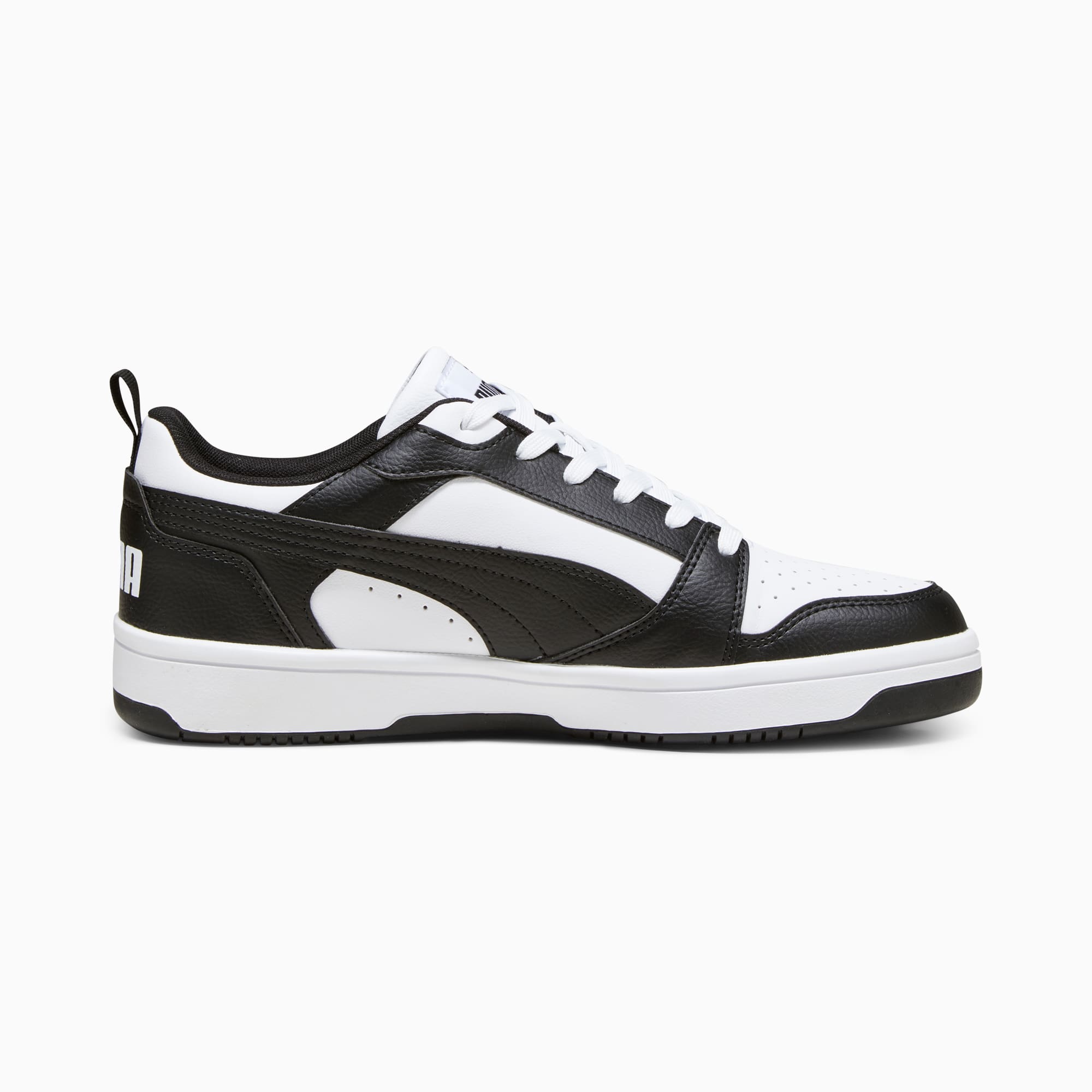 Rebound V6 Low Sneakers - PUMA White-PUMA Black-PUMA White