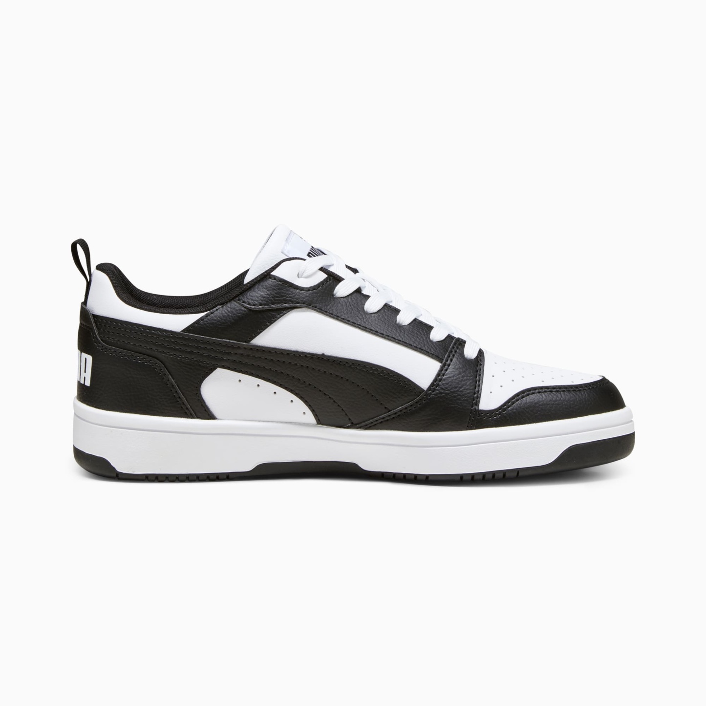 Rebound V6 Low Sneakers - PUMA White-PUMA Black-PUMA White
