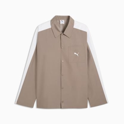 T7 Relaxed Overshirt Herren - Mouse Gray