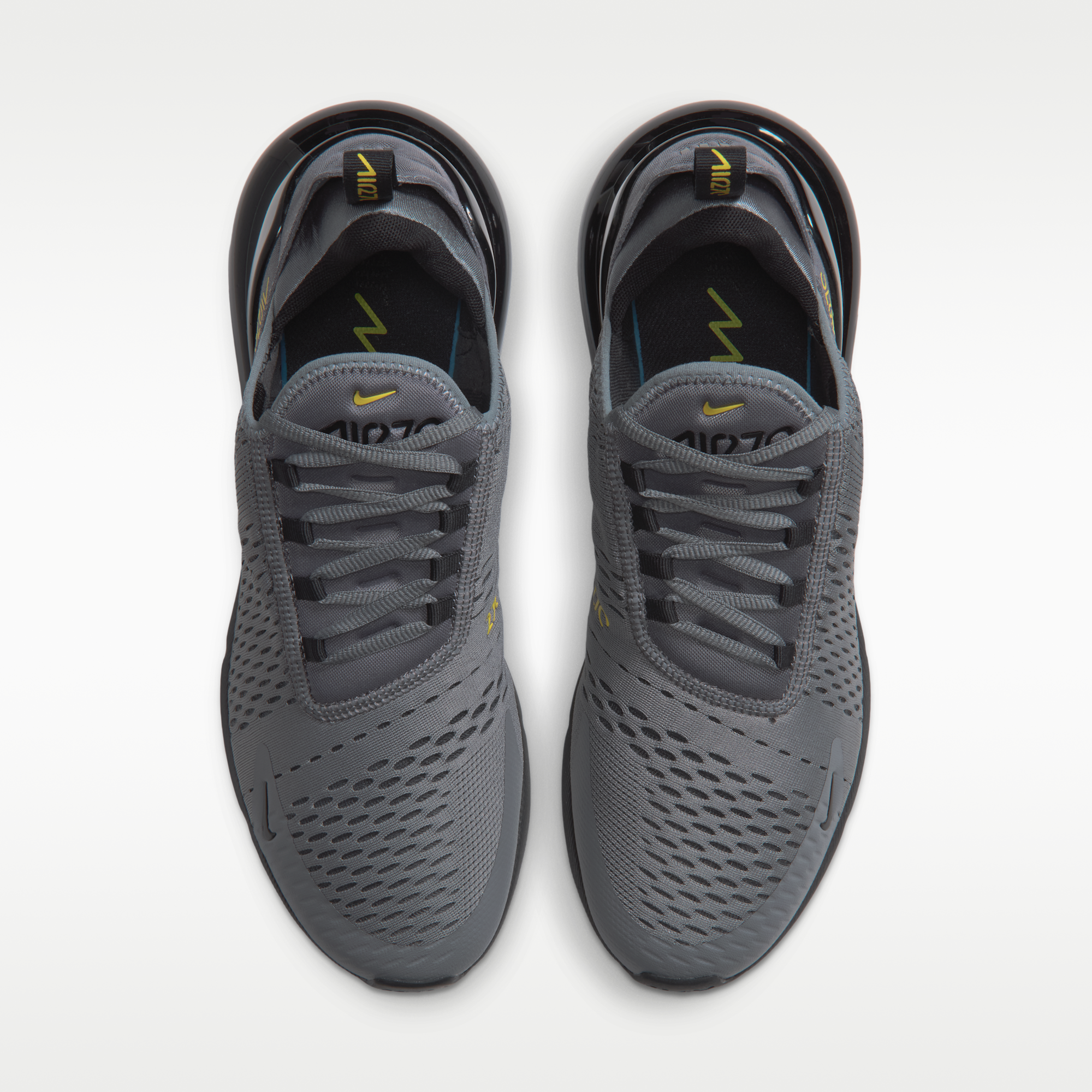 Nike Air Max 270 - Smoke Grey/Chrome Yellow/Dark Smoke Grey/Μαύρο - 4