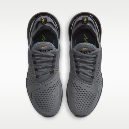 Nike Air Max 270 - Smoke Grey/Chrome Yellow/Dark Smoke Grey/Μαύρο - 4