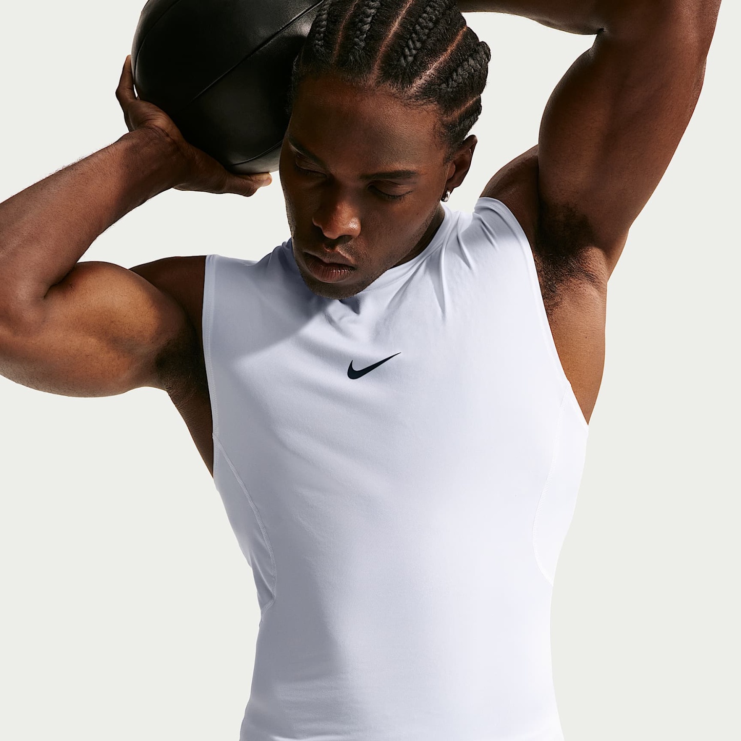 Nike Pro - Nike Pro ärmelloses Dri-FIT Fitnessoberteil mit enger Passform für Herren