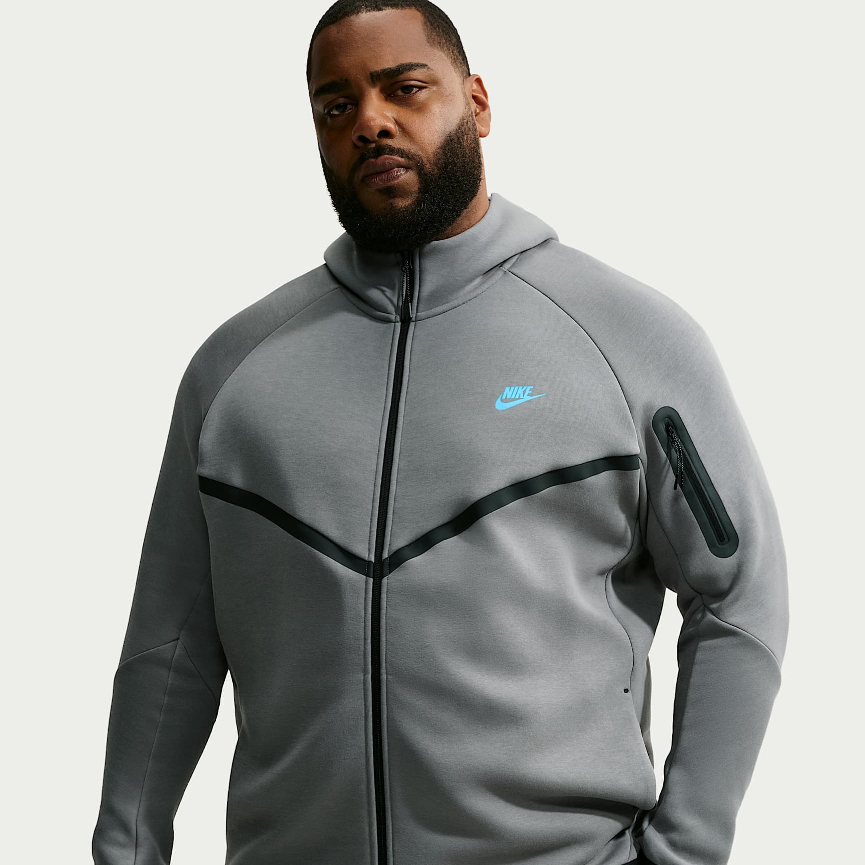 Nike Tech - Nike Tech Windrunner-Jacke aus Fleece mit durchgehendem Reißverschluss (Herren)