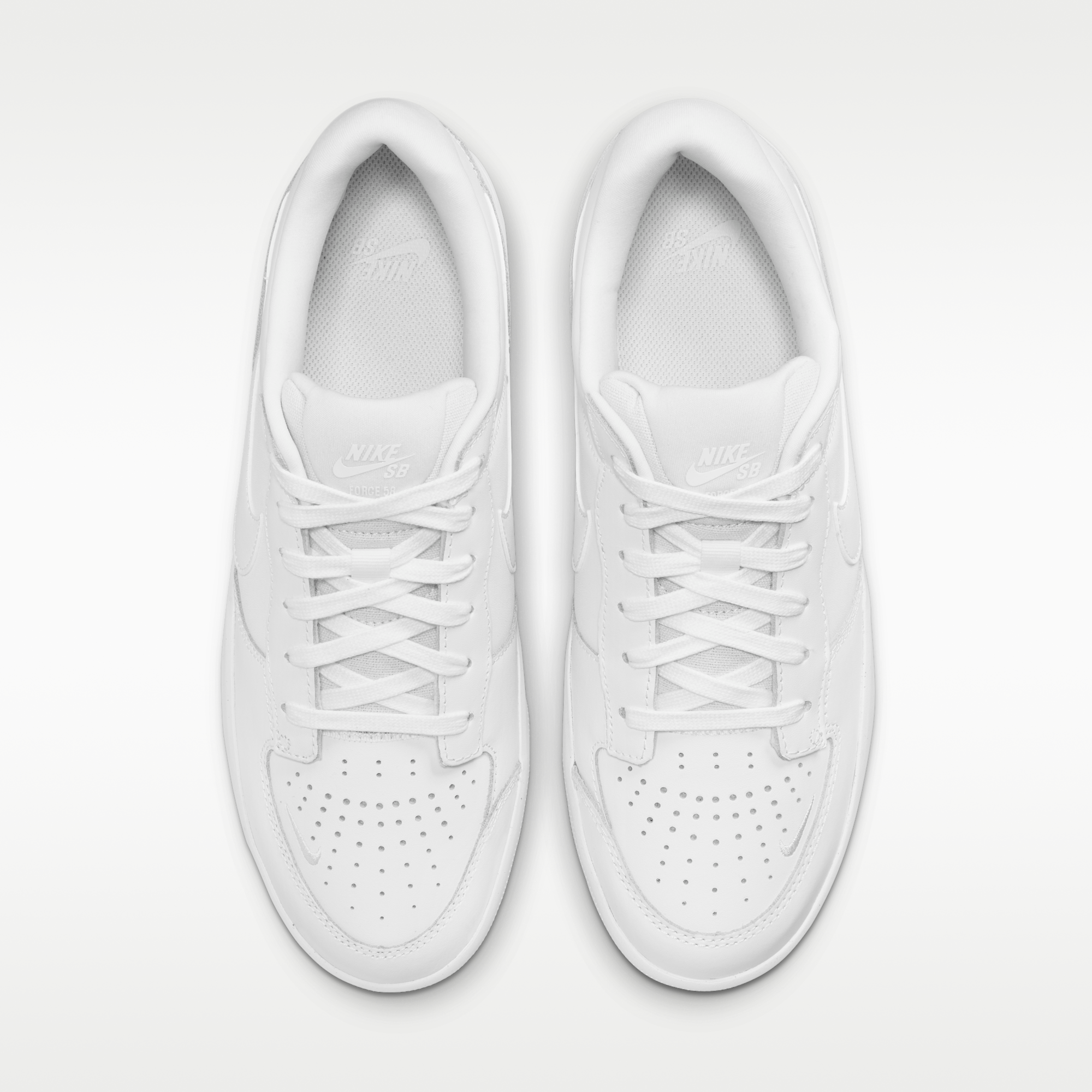 Nike SB Force 58 Premium - Λευκό/Λευκό/Λευκό/Λευκό - 4
