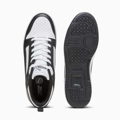 Rebound V6 Low Sneakers - PUMA White-PUMA Black-PUMA White