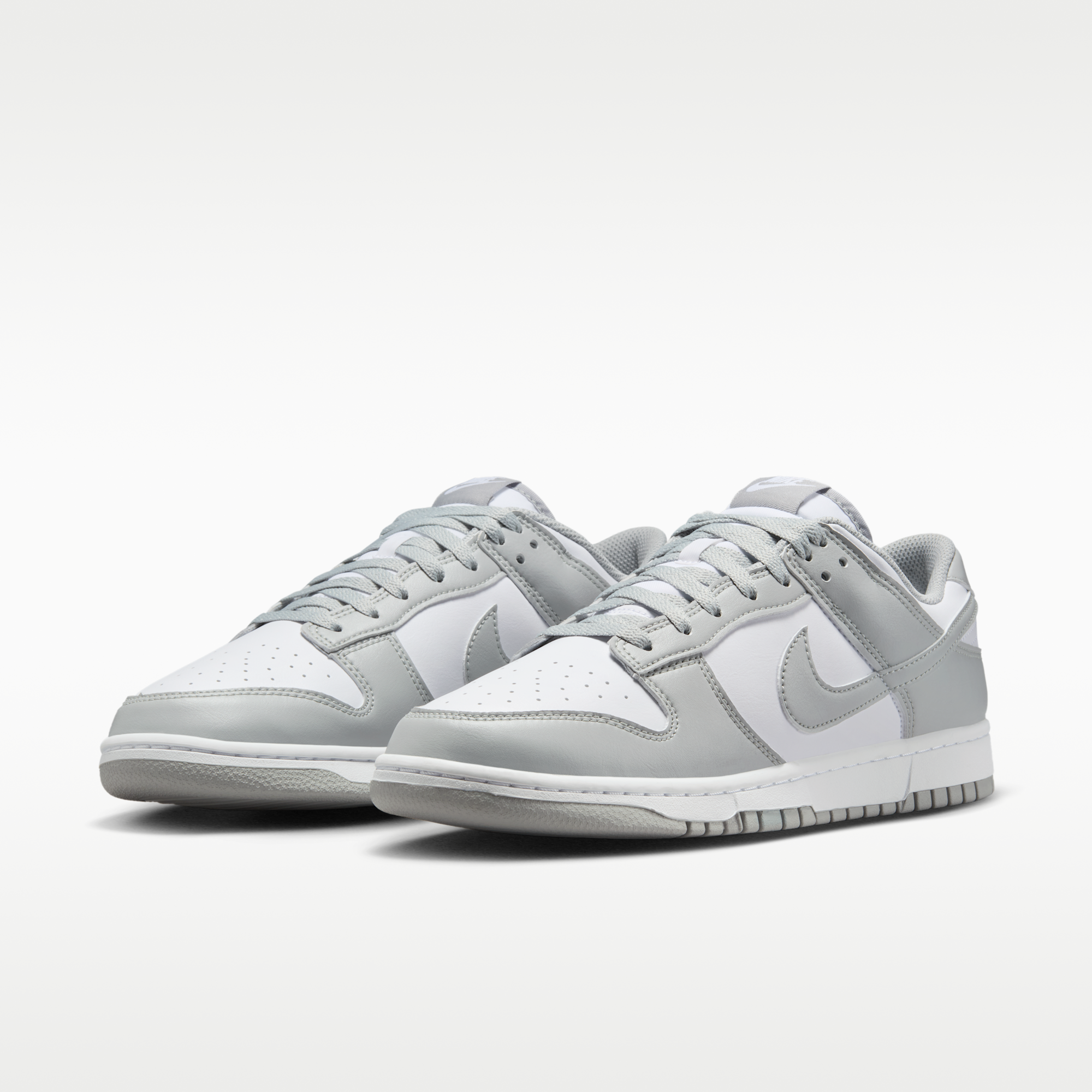 Nike Dunk Low Retro - Λευκό/Λευκό/Light Smoke Grey - 5
