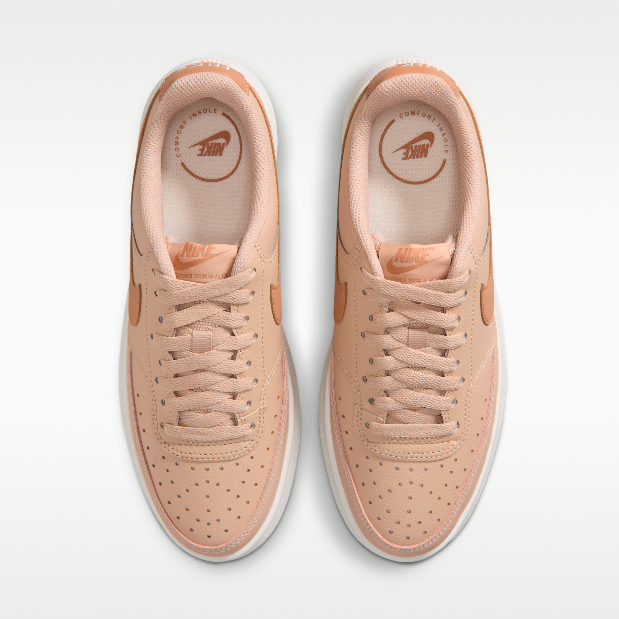 Nike Court Vision Alta - Shimmer/Sail/Light Cognac - 4