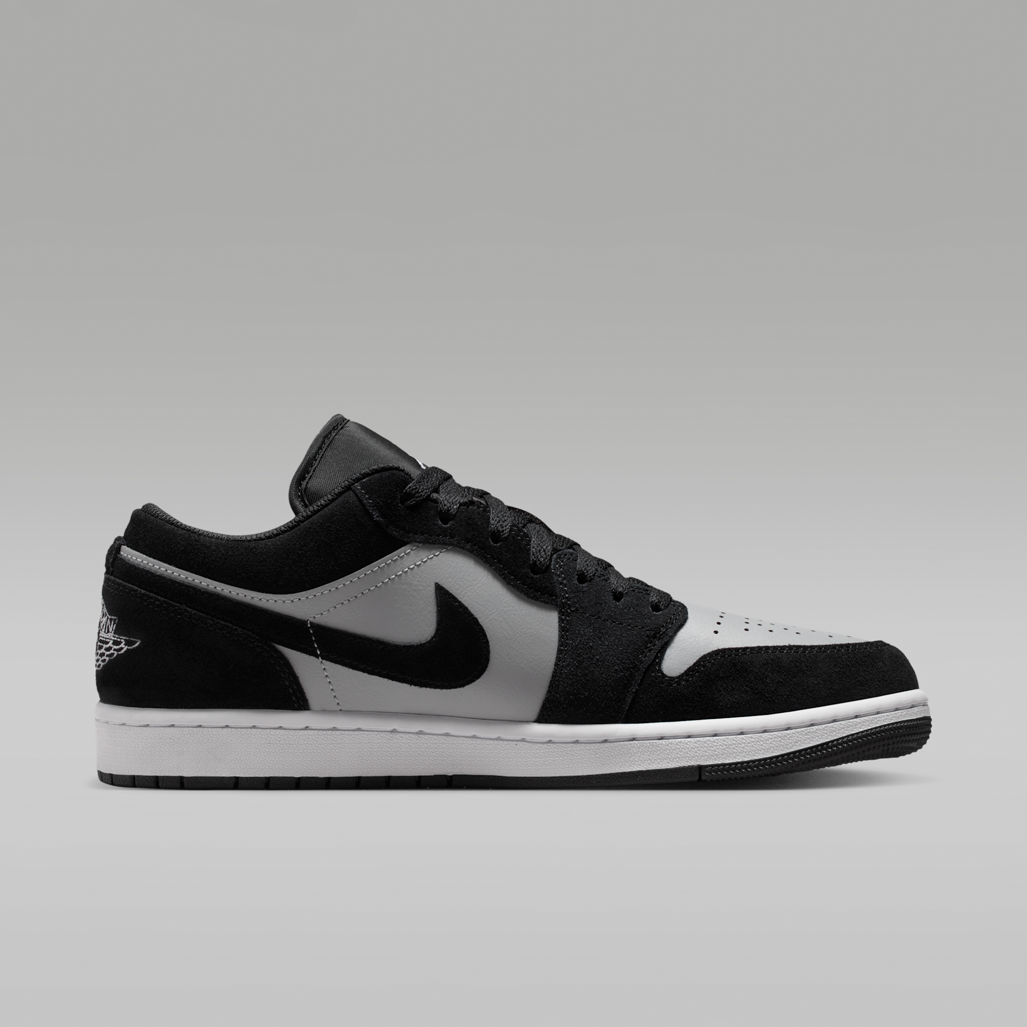 Air Jordan 1 Low - Μαύρο/Light Smoke Grey/Λευκό - 3