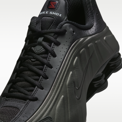 Nike Shox R4 - Μαύρο/Μαύρο/Bright Crimson/Μαύρο - 7