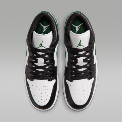 Air Jordan 1 Low - Μαύρο/Gorge Green/Summit White - 4