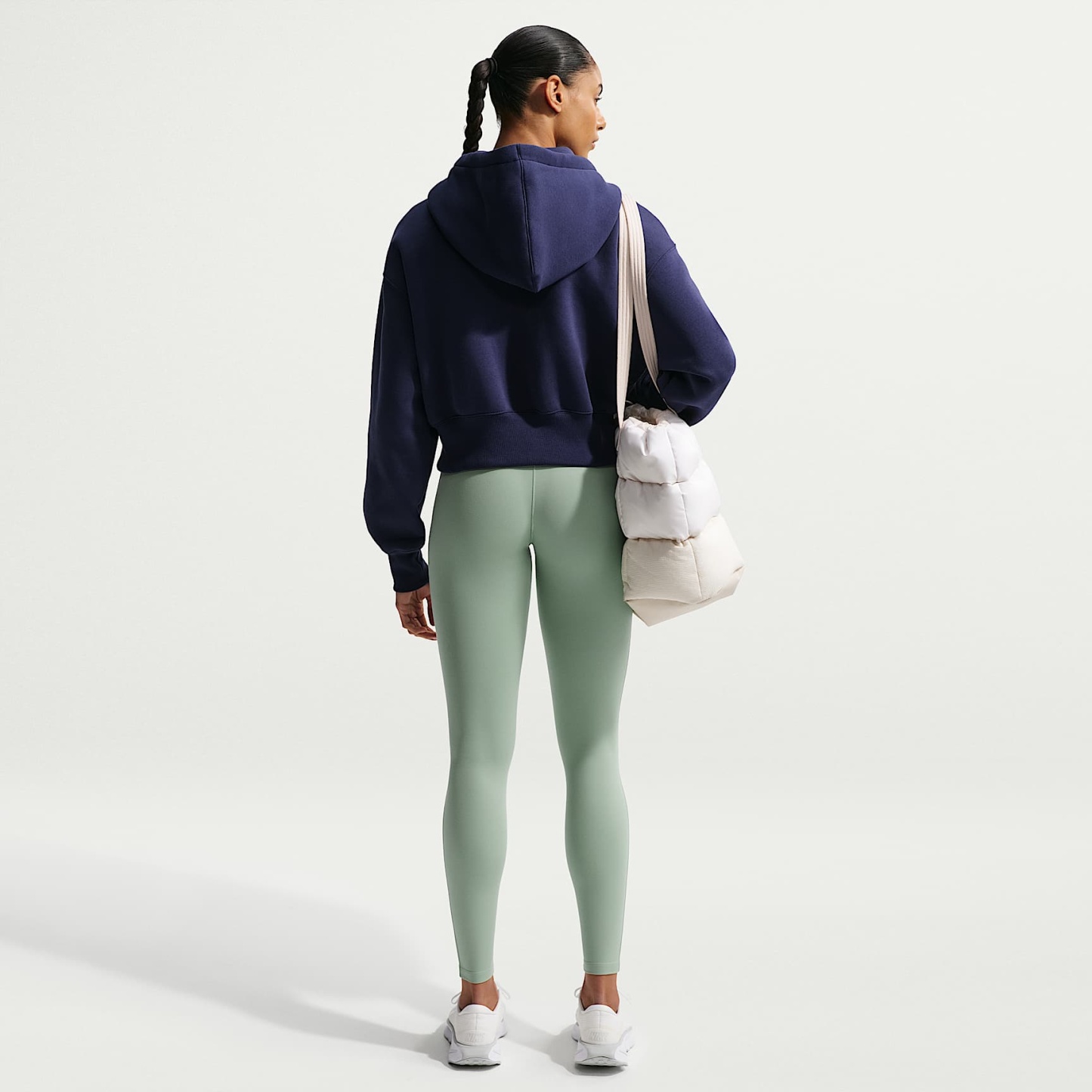 Nike One mit nahtloser Vorderseite - Nike One Leggings in voller Länge mit nahtloser Vorderseite und hohem Bund (Damen)