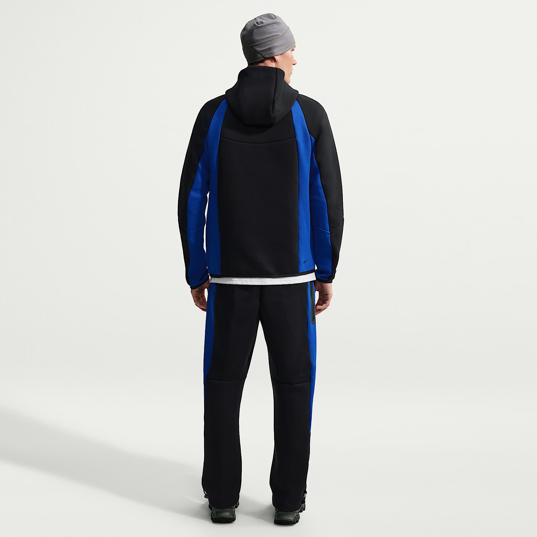 Nike Tech - Nike Tech Windrunner-Fleecejacke mit durchgehendem Reißverschluss und Color-Block-Design (Herren)
