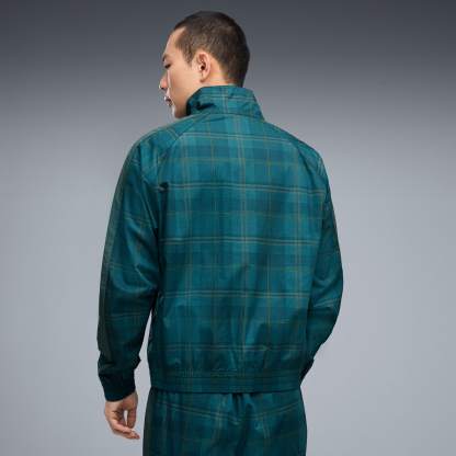 T7 Relaxed Tartan Trainingsjacke Herren - Midnight Petrol