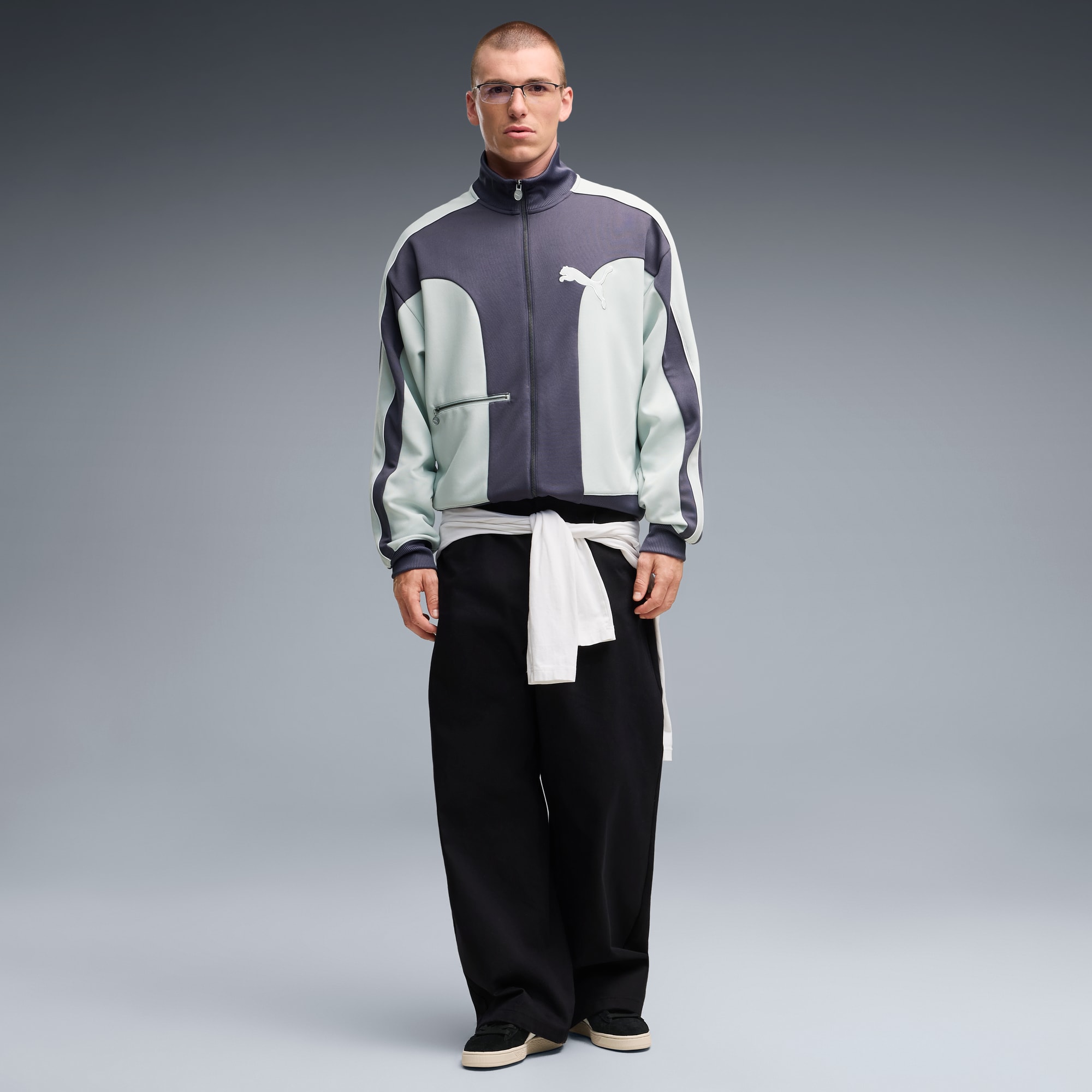 T7 Love Of The Cat Relaxed Trainingsjacke Herren - Inky Depths-Créme De Mint