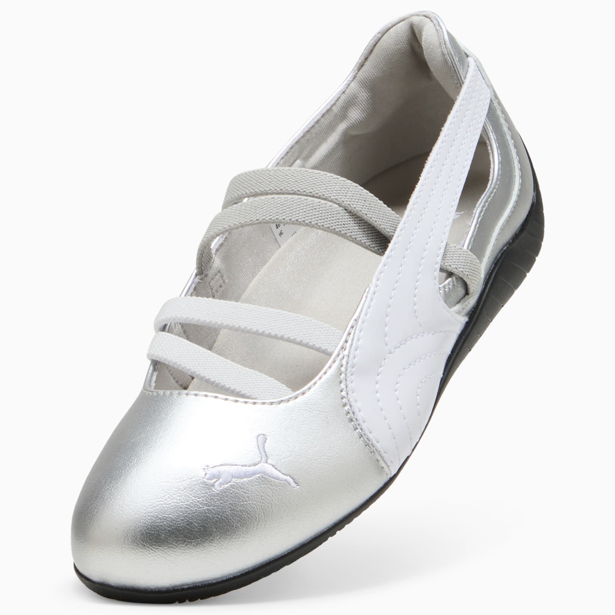 Speedcat Ballet Metallic Schuhe Damen - PUMA Silver-PUMA White