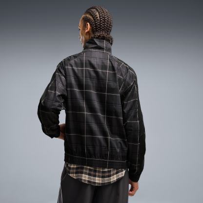 T7 Relaxed Tartan Trainingsjacke Herren - PUMA Black